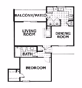 Flat (A2) 282 floor plan